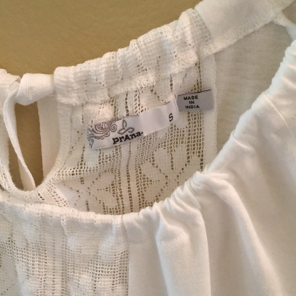 Prana Jana Floral Lace Top Short Sleeve - Picture 4 of 10